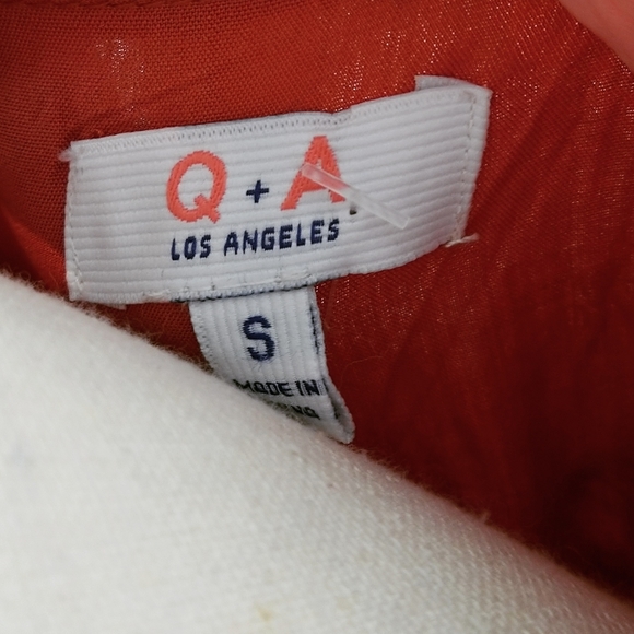 Q+A Los Angeles boho long burnt orange dress small - Picture 9 of 9